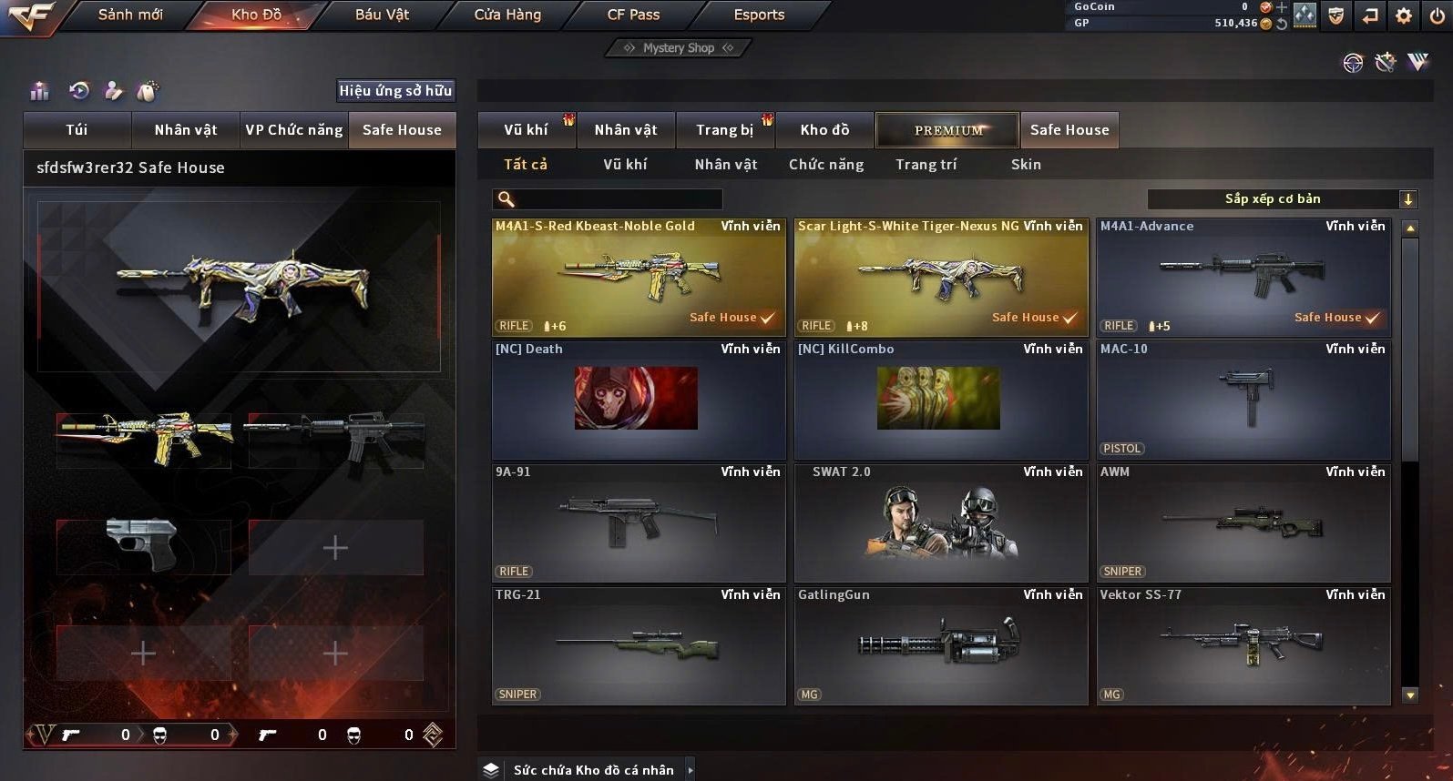 Scar nexus, m4 knife noble gold - ảnh 1